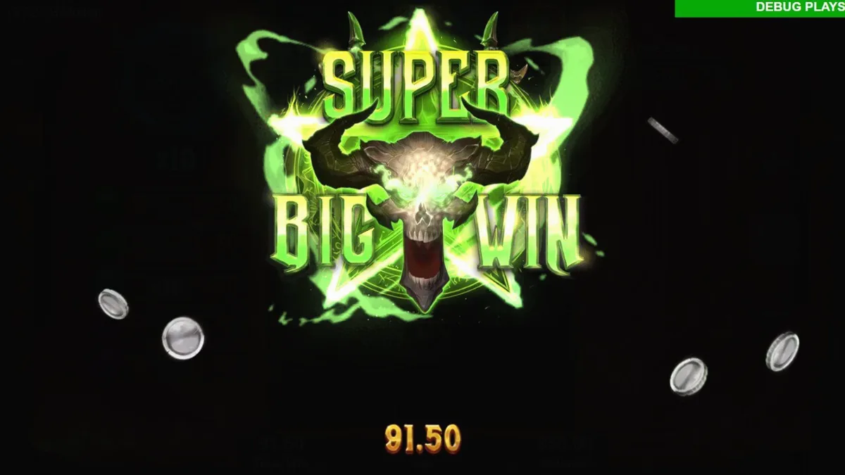 Tampilan visual slot Hellreign Scatter Magnet dengan tema neraka yang gelap